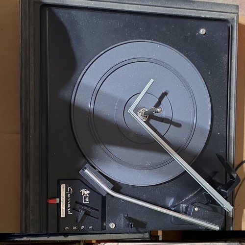 Garrard black turntable - black,